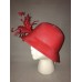 August Hat Company 's Cloche bucket Hat Red Flower Adjustable New 766288174979 eb-99727247
